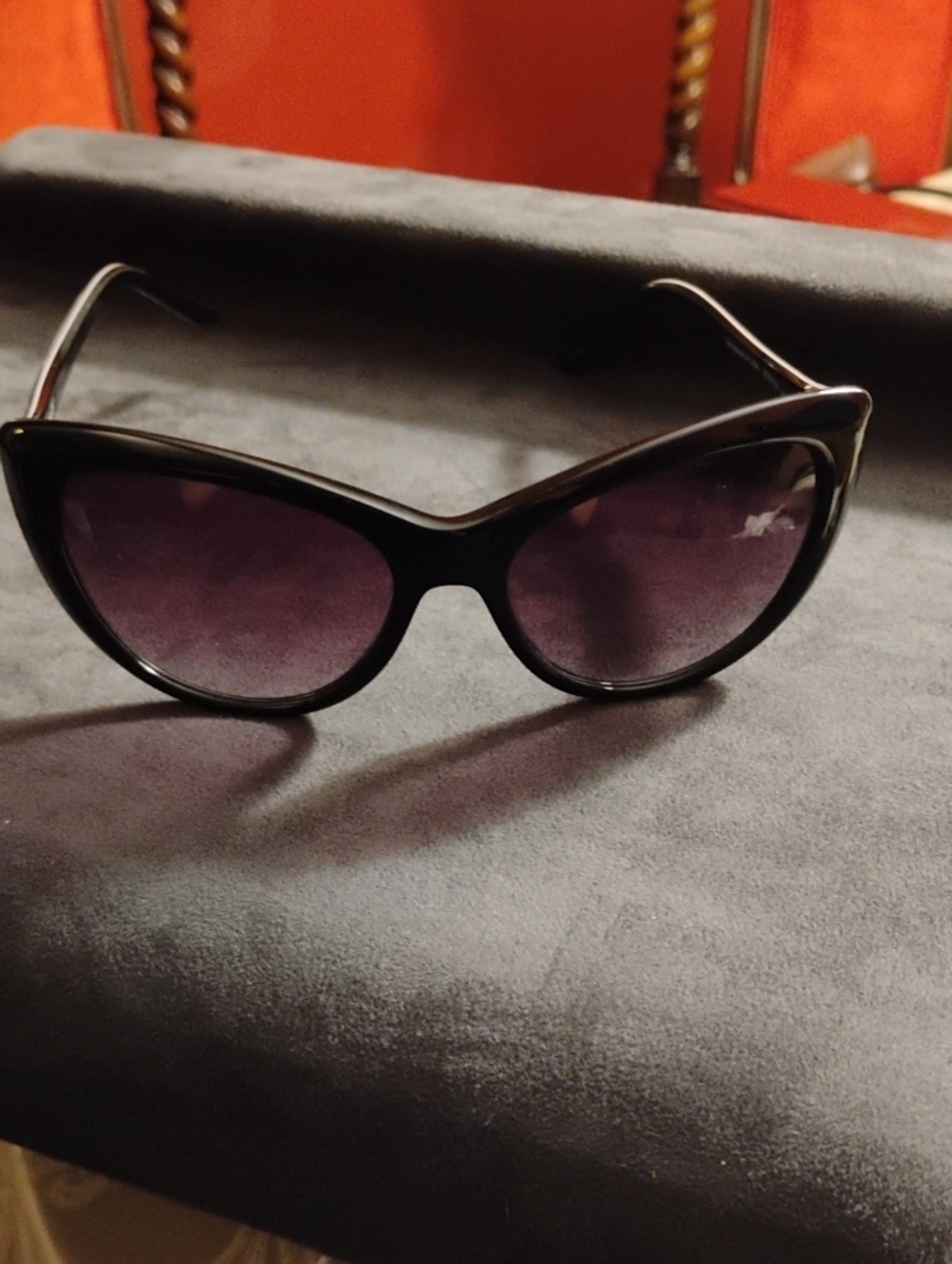 Just Cavalli Black Cat Eye Sunglasses with Case And Cloth